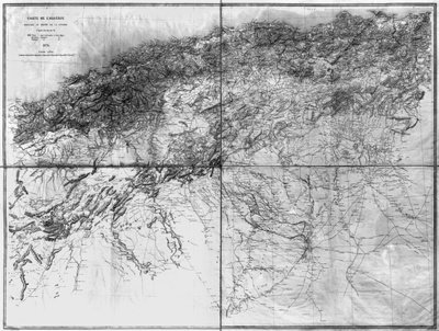 Map of Algeria by French School
